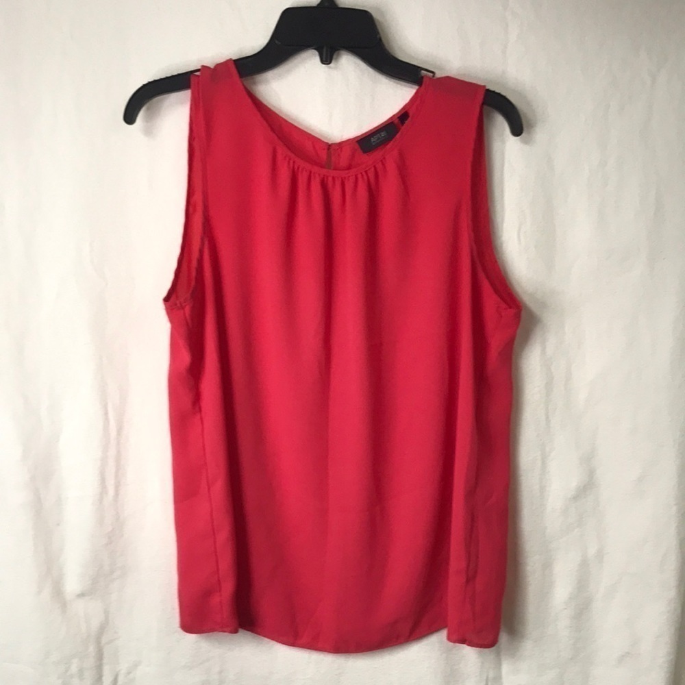 APT 9 Women’s Sleeveless Tank Blouse Hot Pink Size L Lightweight Slinky Summer